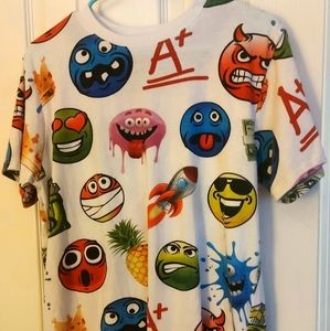 Men's small emoji multicolor T-shirt